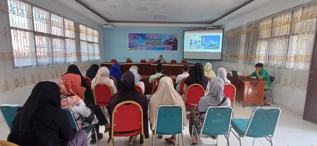 Peserta pelatihan pelaksanaan jenazah.